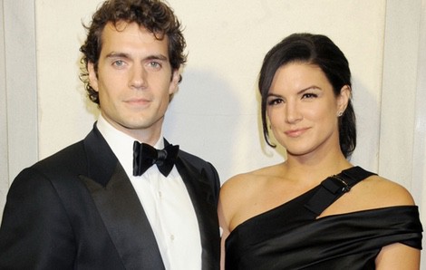 Henry Cavill y Gina Carano en el cocktail de Tom Ford