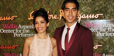 Freida Pinto y Dev Patel en la gala de Performing Arts de Beverly Hills 