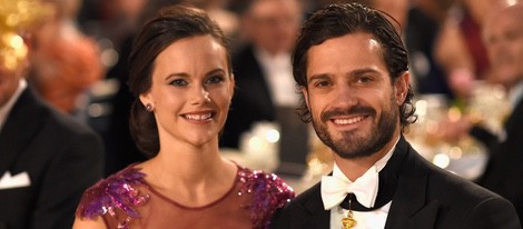 Carlos Felipe de Suecia y Sofia Hellqvist en los Premios Nobel 2014