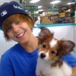 Justin Bieber y su perro Sammy