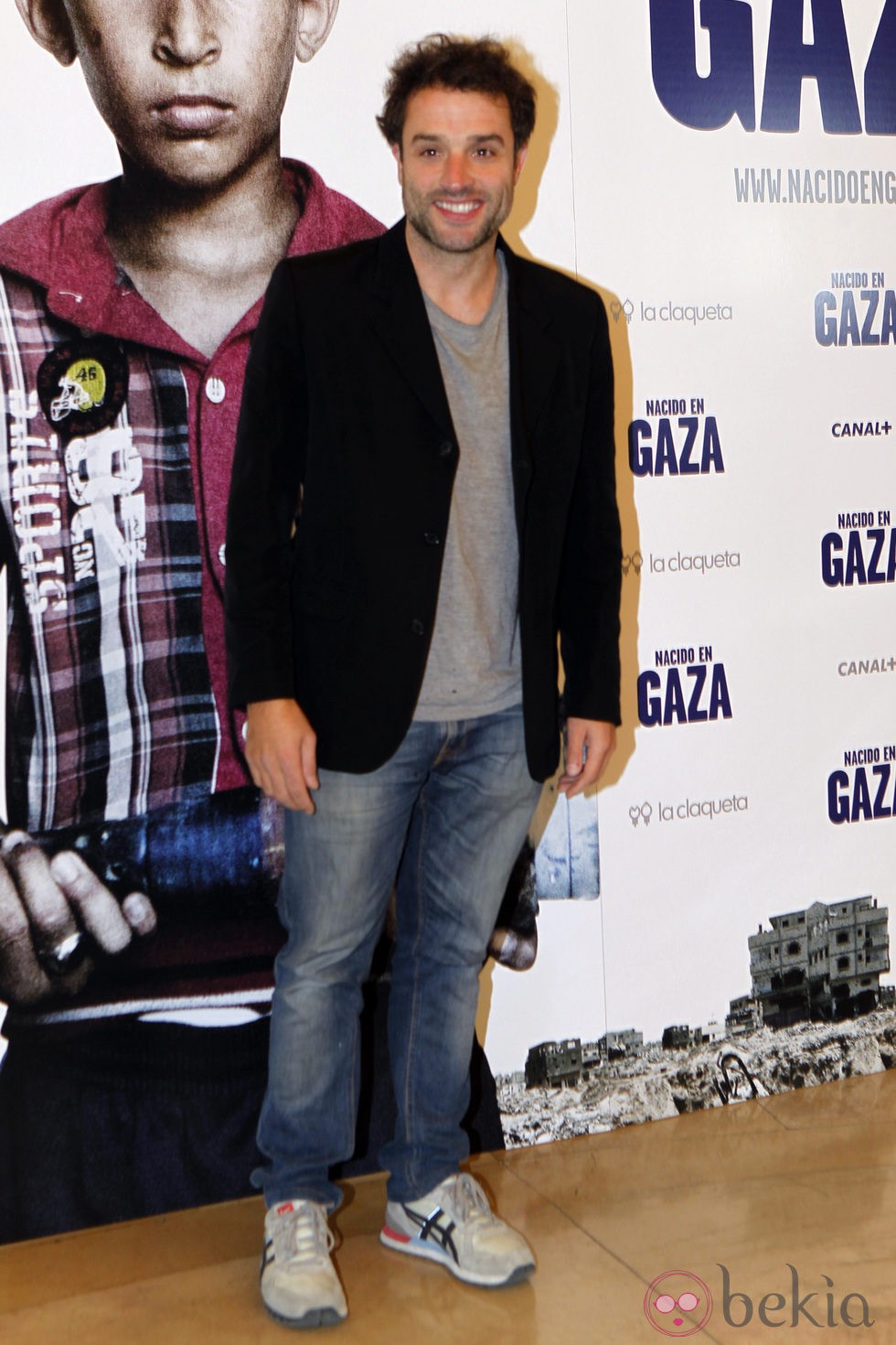 Daniel Guzmán en el estreno de 'Nacido en Gaza'