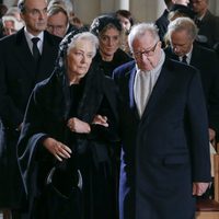 Alberto y Paola de Bélgica en el funeral de la Reina Fabiola