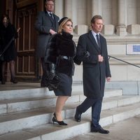 Los Grandes Duques de Luxemburgo en el funeral de Fabiola de Bélgica