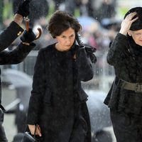 Margarita de Dinamarca en el funeral de Fabiola de Bélgica