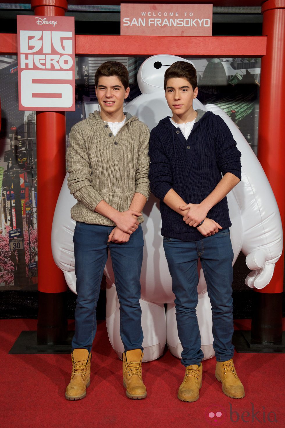 Gemeliers en el estreno de 'Big Hero 6' en Madrid