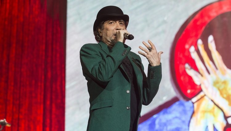 Joaquín Sabina ofreciendo un concierto en Madrid