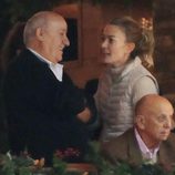 Amancio Ortega y su hija Marta en el Concurso de Saltos de Casas Novas 2014