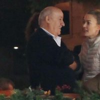 Amancio Ortega y su hija Marta en el Concurso de Saltos de Casas Novas 2014