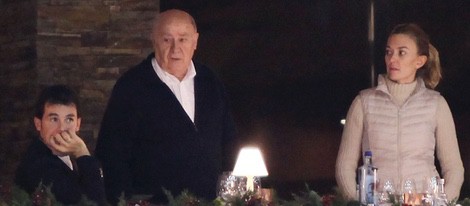 Sergio Álvarez, Amancio Ortega y Marta Ortega en el Concurso de Saltos de Casas Novas 2014