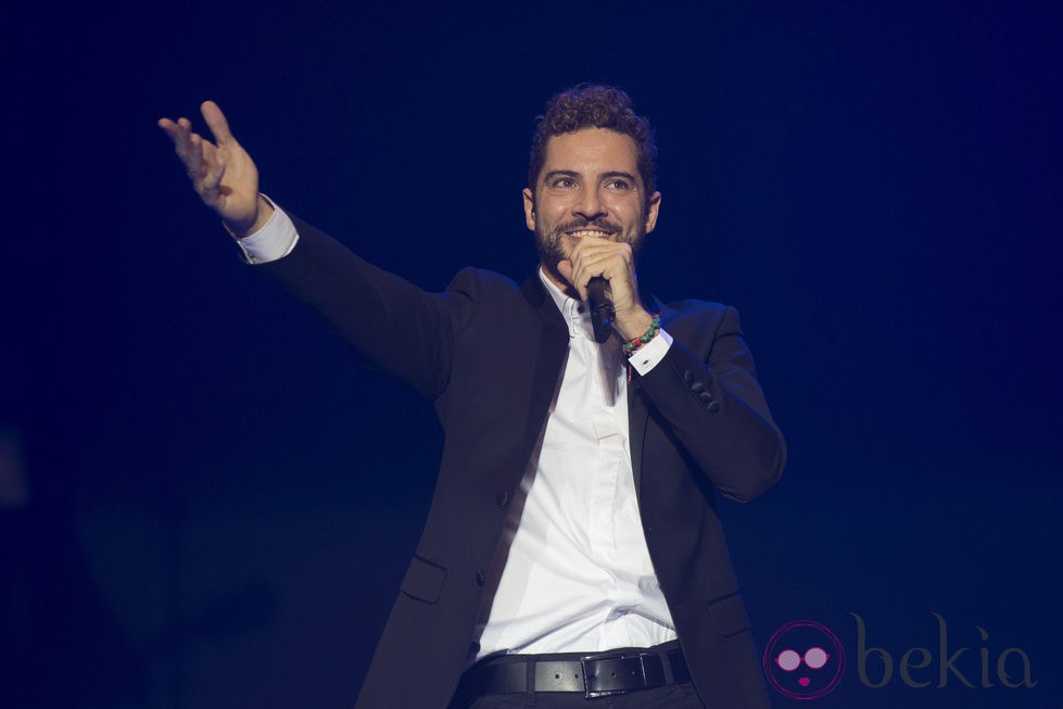 David Bisbal en el último concierto del año 2014 en el Palacio de los Deportes de Madrid