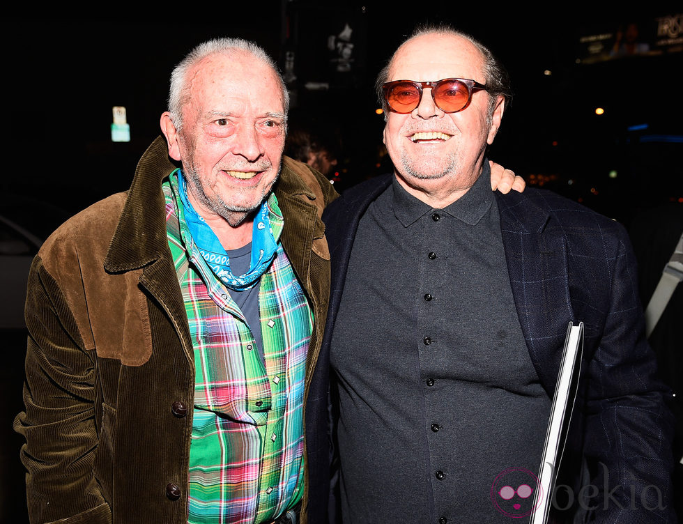 David Bailey en su exposición sobre los Rolling Stones con Jack Nicholson