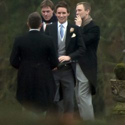 Eddie Redmayne el día de su boda con Hannah Bagshawe