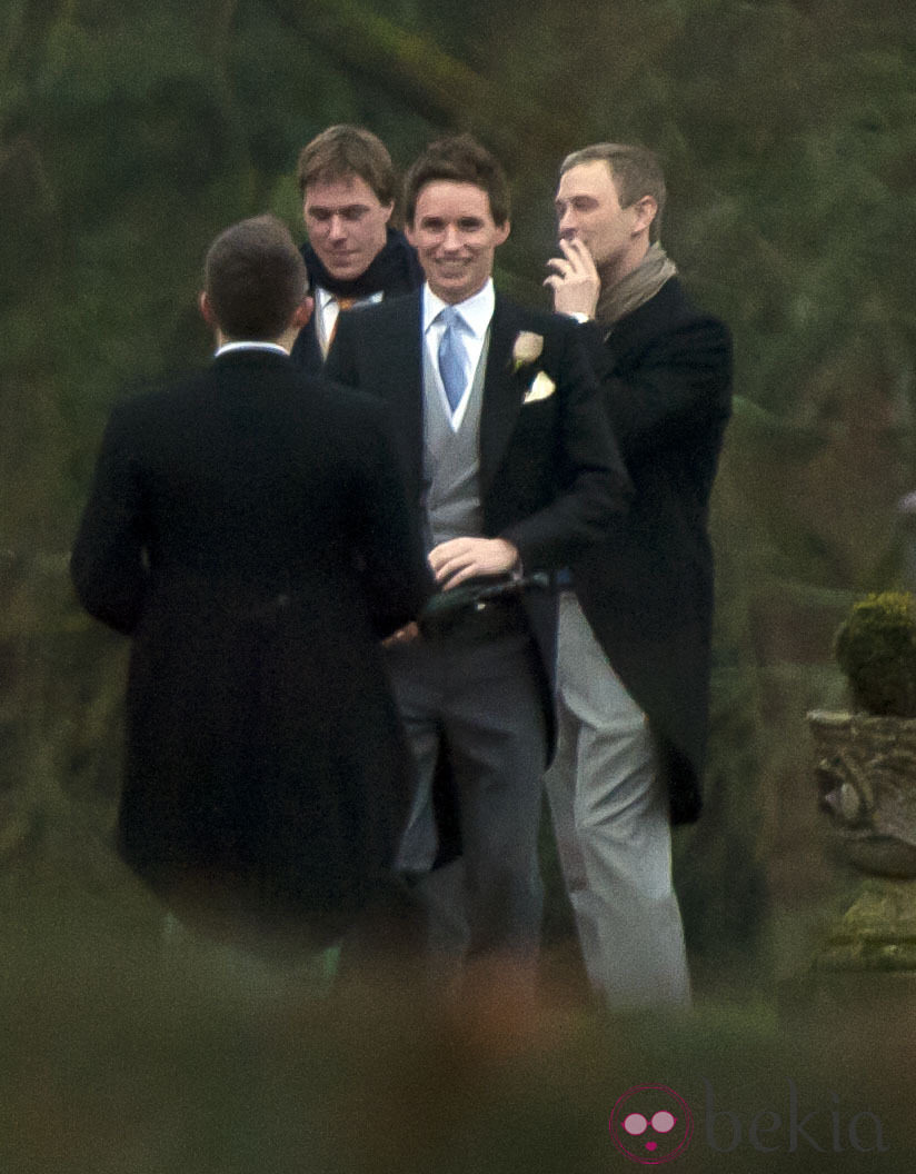 Eddie Redmayne el día de su boda con Hannah Bagshawe