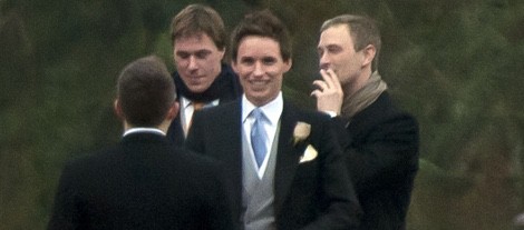 Eddie Redmayne el día de su boda con Hannah Bagshawe