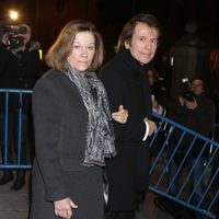 Natalia Figueroa y Raphael en el funeral de la Duquesa de Alba en Madrid