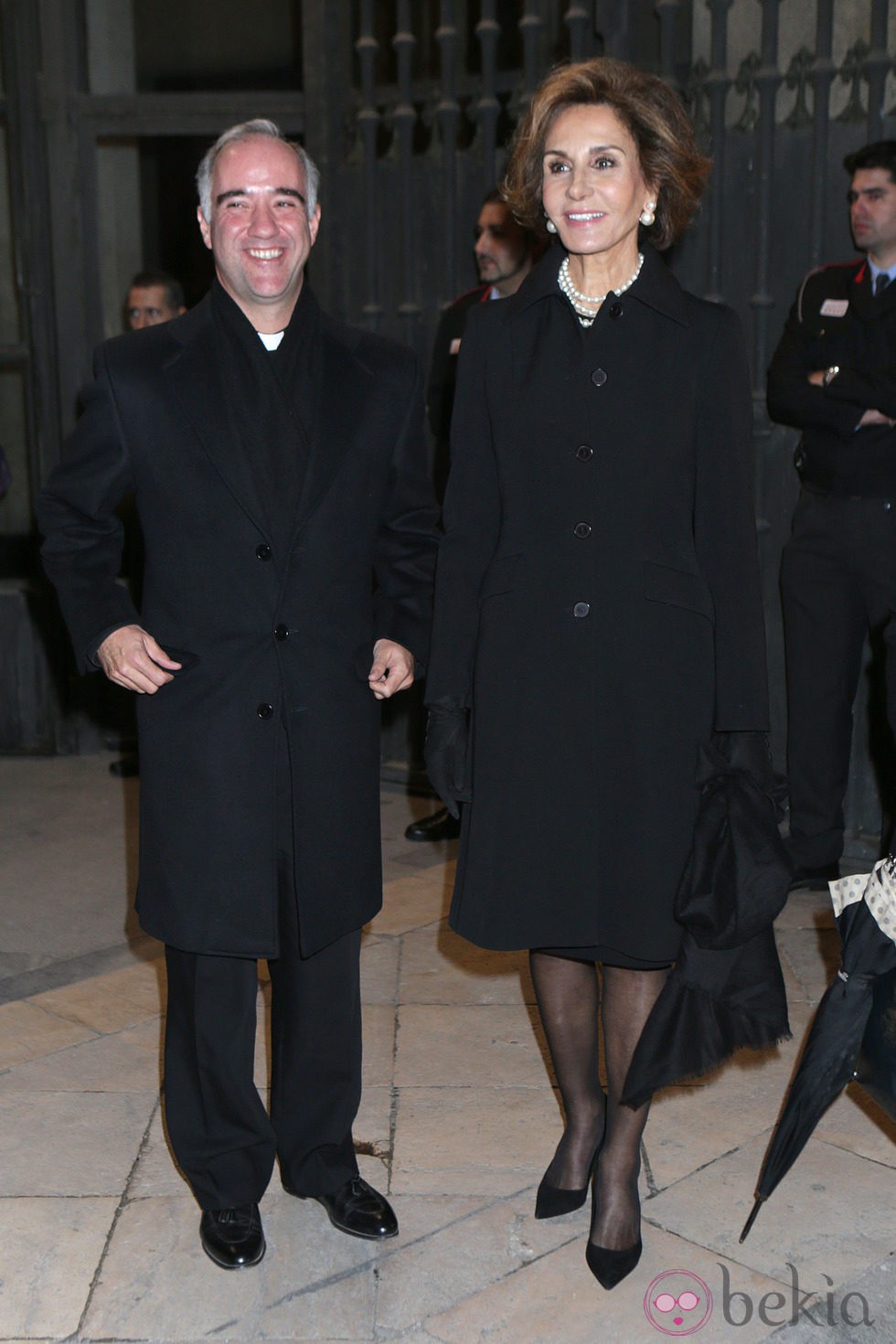 Naty Abascal en el funeral de la Duquesa de Alba en Madrid