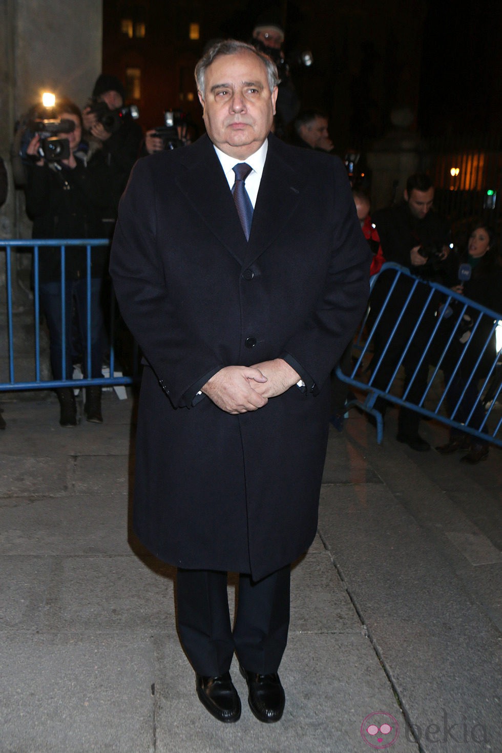 Fernando Martínez de Irujo en el funeral de la Duquesa de Alba en Madrid