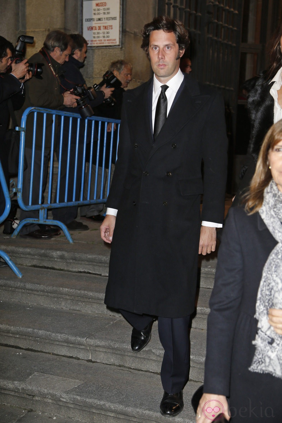 Javier Martínez de Irujo en el funeral de la Duquesa de Alba en Madrid