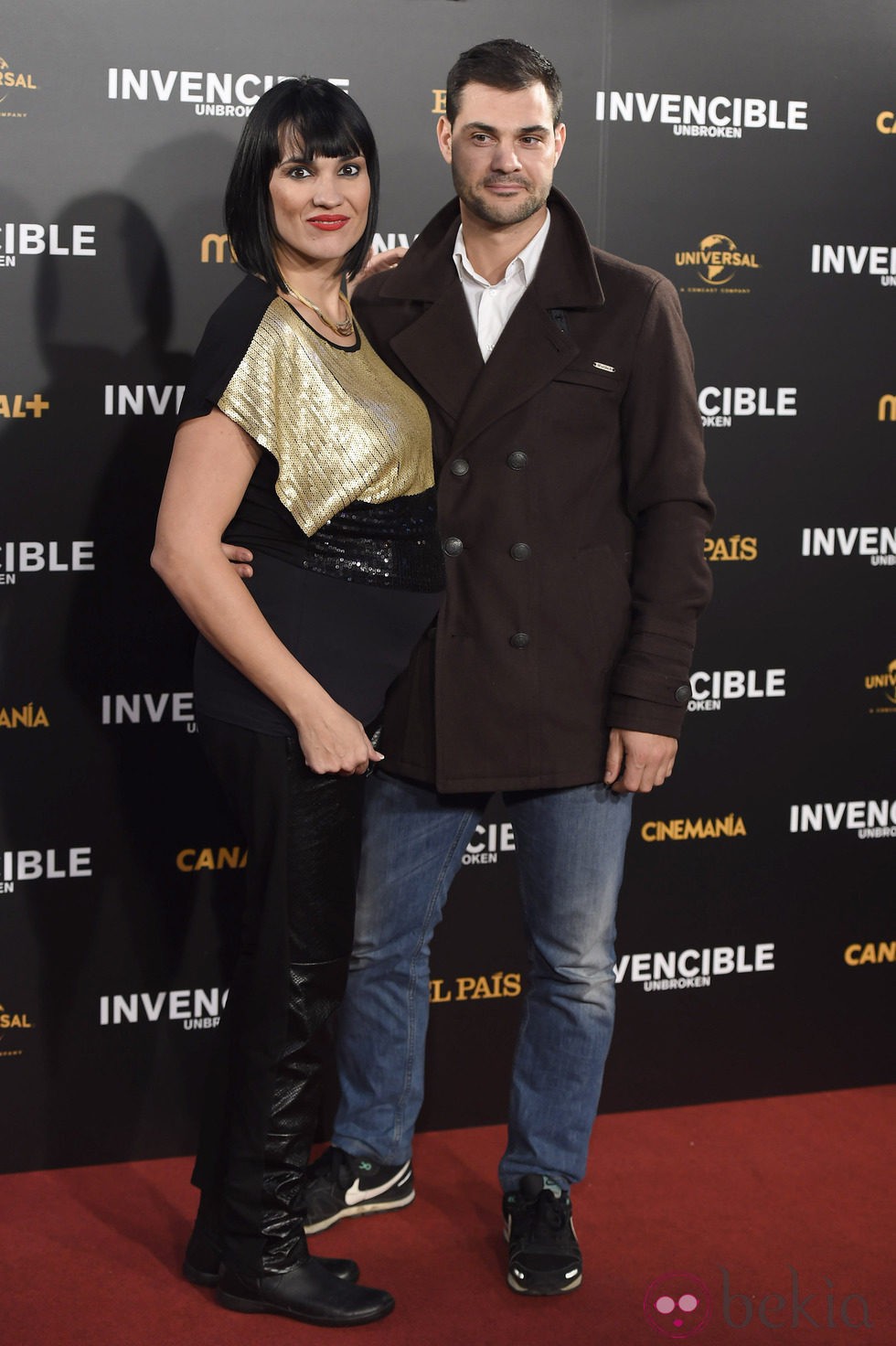 Irene Villa y Juan Pablo Lauro en el estreno de 'Invencible' en Madrid