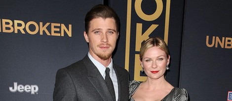 Garrett Hedlund y Kirsten Dunst en el estreno de 'Unbroken' en Los Angeles