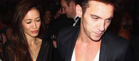 Jonathan Rhys Meyers junto a su novia Mara Lane