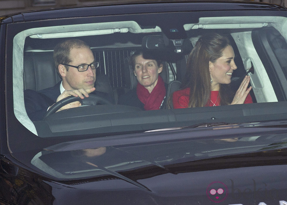 Los Duques de Cambridge y María Teresa Turrión Borrallo en un almuerzo prenavideño en Buckingham Palace