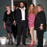 Blanca Cuesta en la fiesta de su 40 cumpleaños con Borja Thyssen y Carmen Cervera