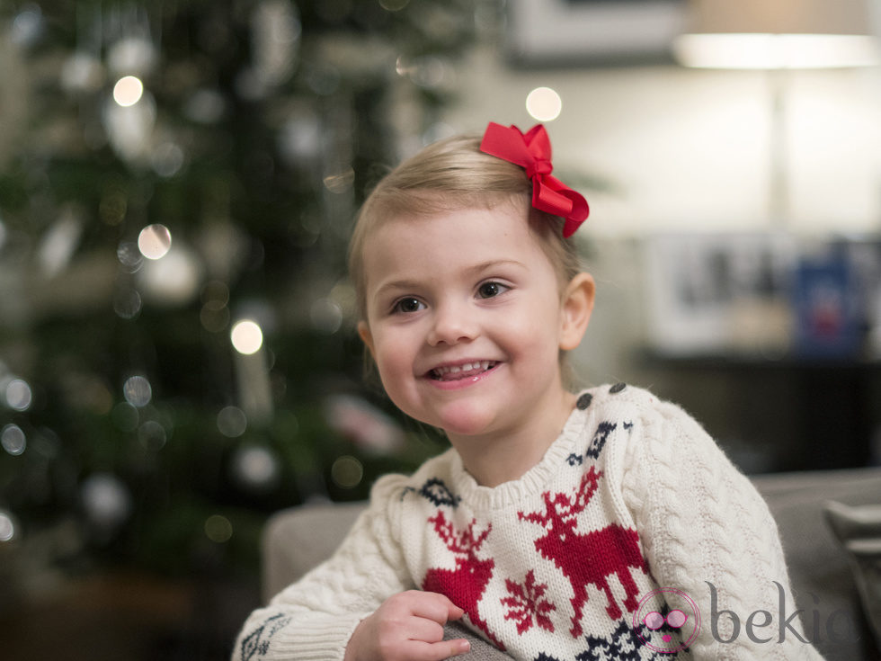 Estela de Suecia felicita la Navidad 2014