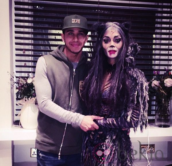 Lewis Hamilton y Nicole Scherzinger en el musical 'Cats'