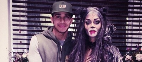 Lewis Hamilton y Nicole Scherzinger en el musical 'Cats'