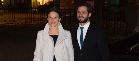 Carlos Felipe de Suecia y Sofia Hellqvist en un concierto de Navidad