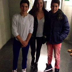 Malena Costa con los Gemeliers en su concierto de Madrid