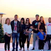 Cristiano Ronaldo celebrando la Navidad 2014 con Irina Shayk y toda su familia