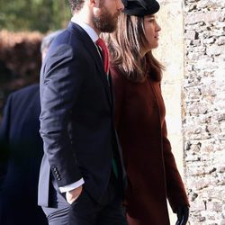 James y Pippa Middleton en la tradicional Misa de Navidad de la Familia Real Británica