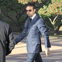 Enrique Ponce en el funeral de su cuñado Victoriano Cuevas