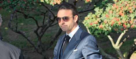 Enrique Ponce en el funeral de su cuñado Victoriano Cuevas