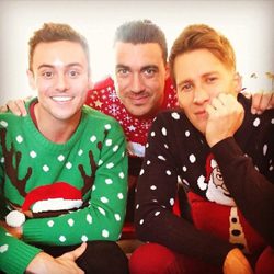 Tom Daley y su novio Dustin Lance Black con su amigo Drew Kuhse