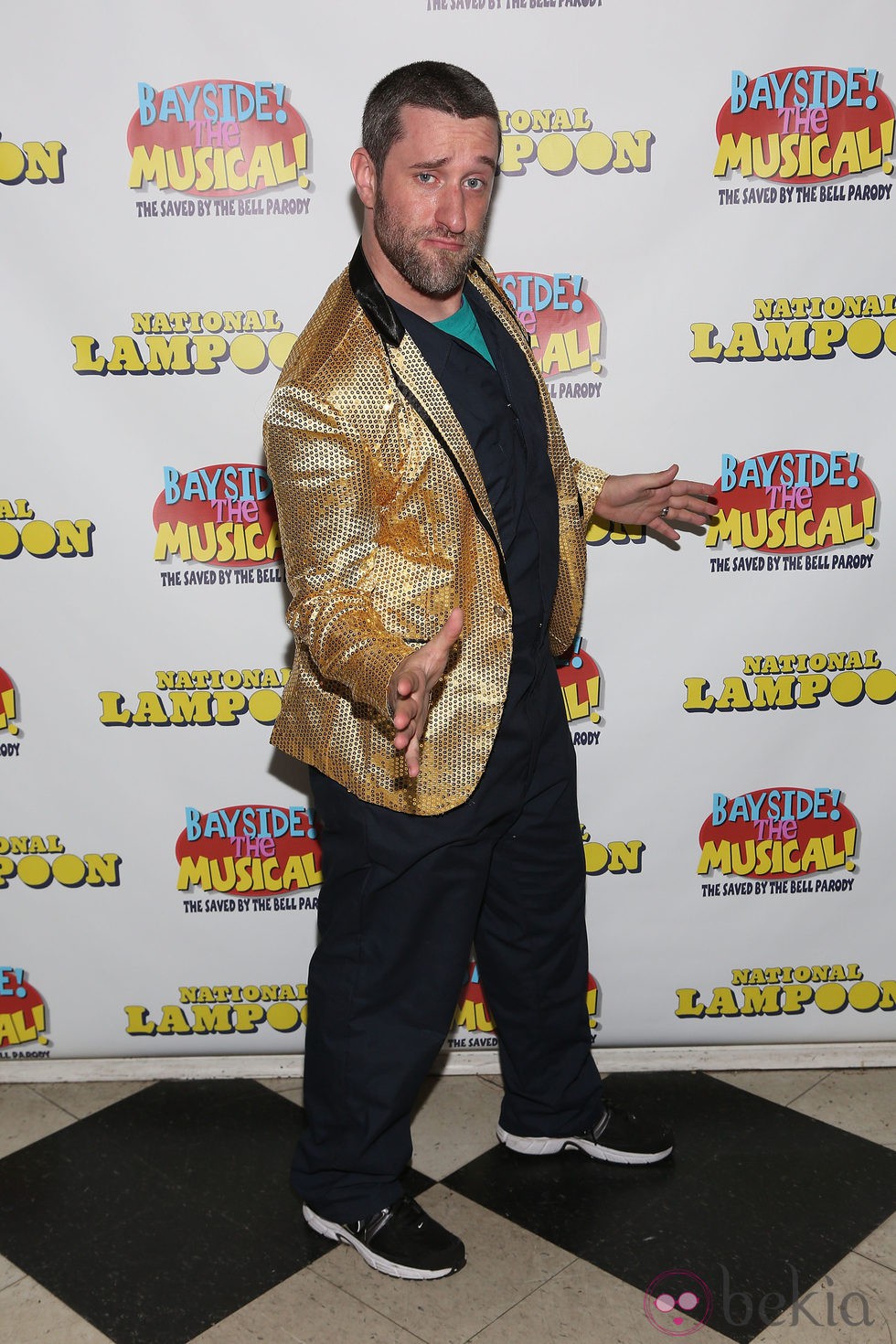 Dustin Diamond en el estreno de 'Bayside! The Musical!' en Nueva York