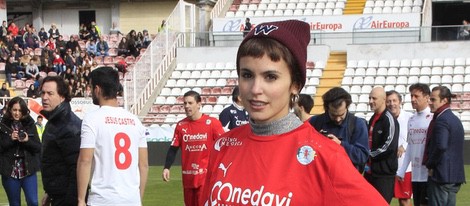 Verónica Echegui en el partido benéfico 'artistas vs. toreros'