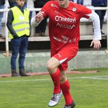 Óscar Martínez en el partido benéfico 'artistas vs. toreros'