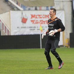 Joaquín Prat en el partido benéfico 'artistas vs. toreros'