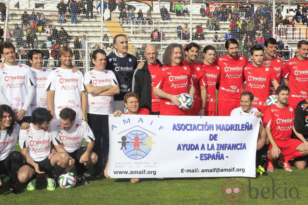 Jugadores del partido benéfico 'artistas vs. toreros' 2014