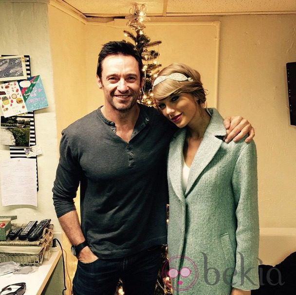 Taylor Swift y Hugh Jackman en una de las obras 'The River' de Nueva York