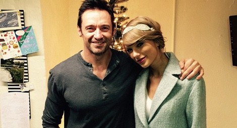 Taylor Swift y Hugh Jackman en una de las obras 'The River' de Nueva York