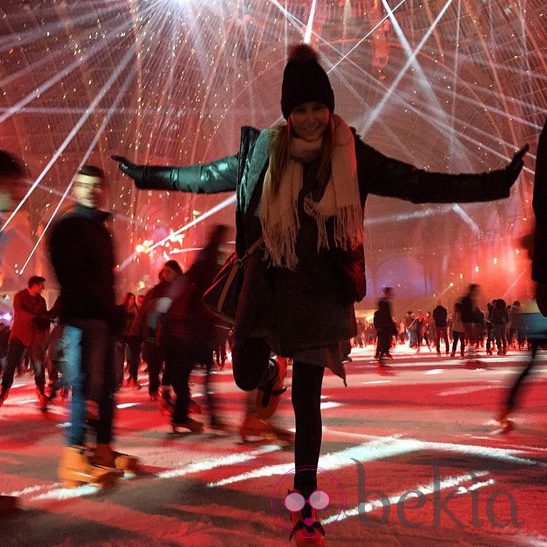 Natalia Sánchez en el Grand Palais des Glaces en París