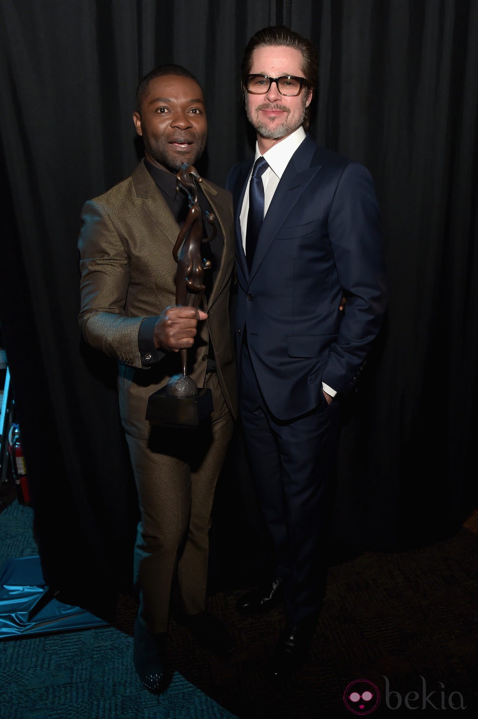 David Oyelowo y Brad Pitt en el Festival de Palm Springs 2015