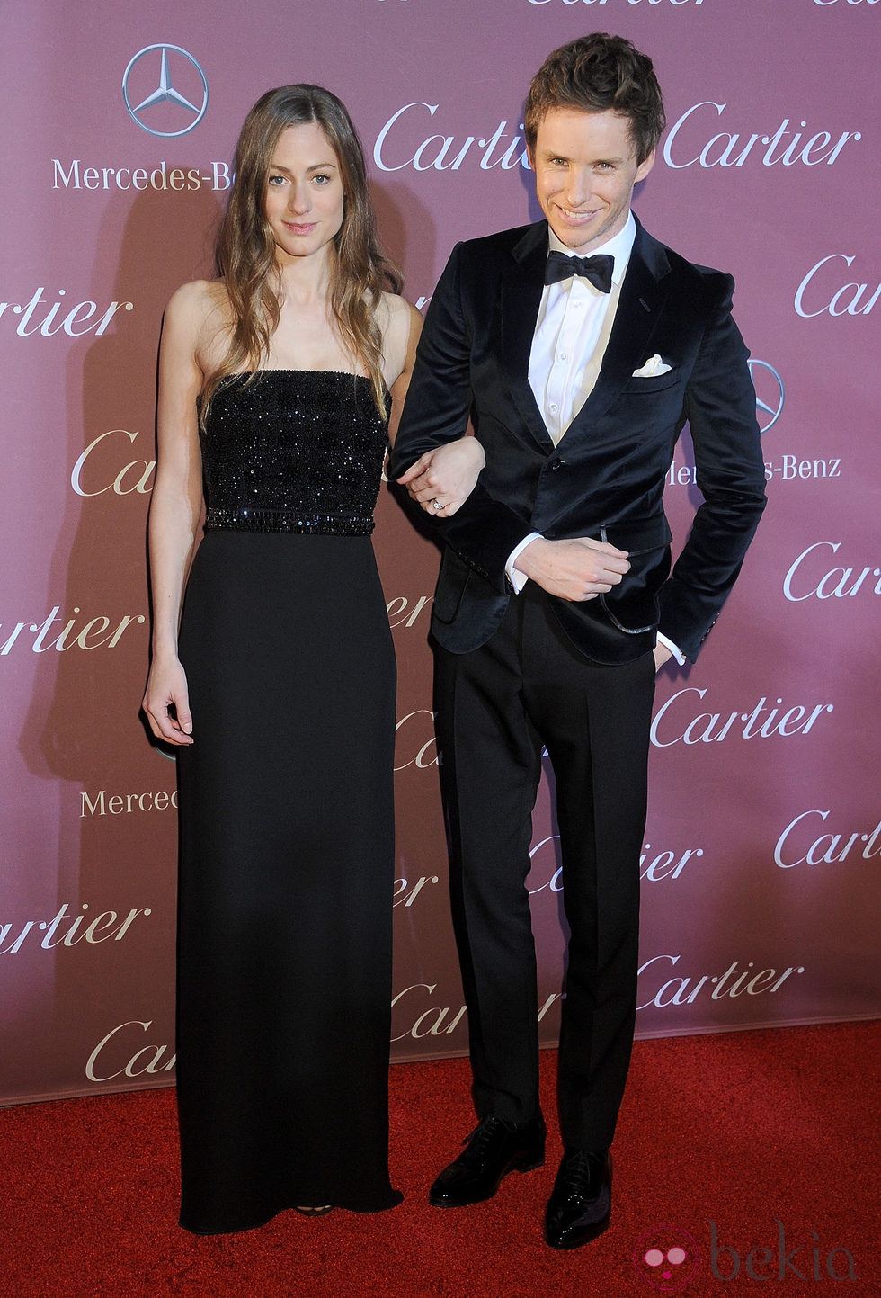 Eddie Redmayne y Hannah Bagshawe en el Festival de Palm Springs 2015