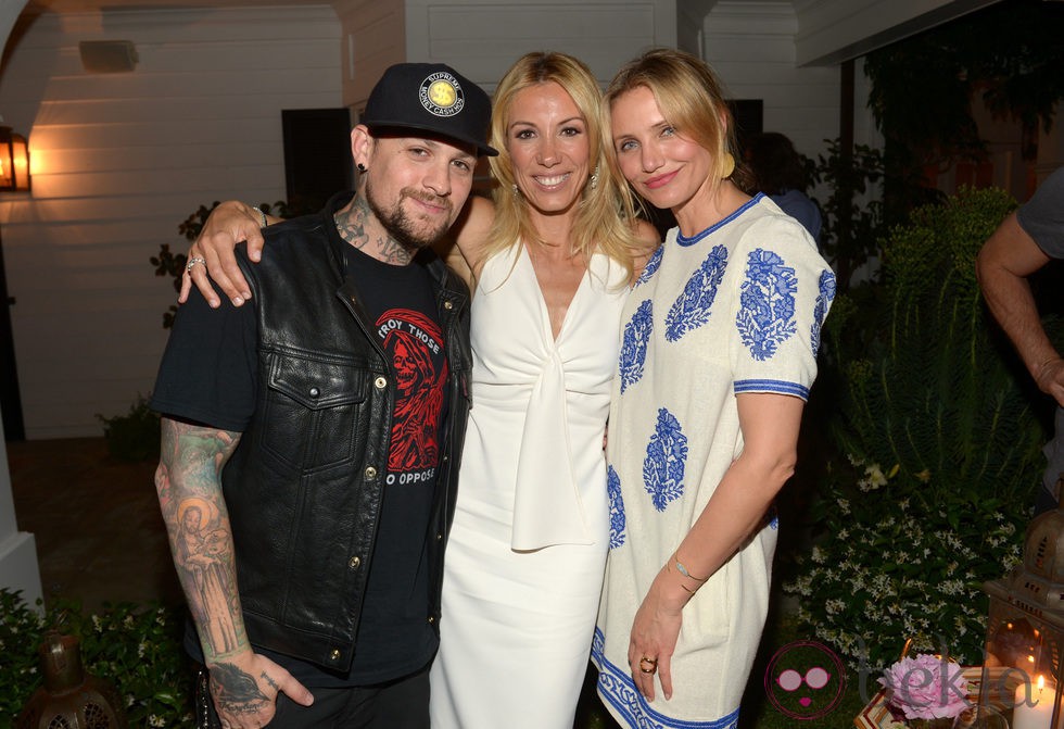 Benji Madden, Vicky Vlachonis y Cameron Diaz en Los Ángeles