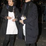 Laura Ponte repartiendo caramelos en la Cabalgata de Reyes de Madrid 2015