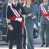 Los Reyes Felipe y Letizia llegando a la Pascua Militar 2015